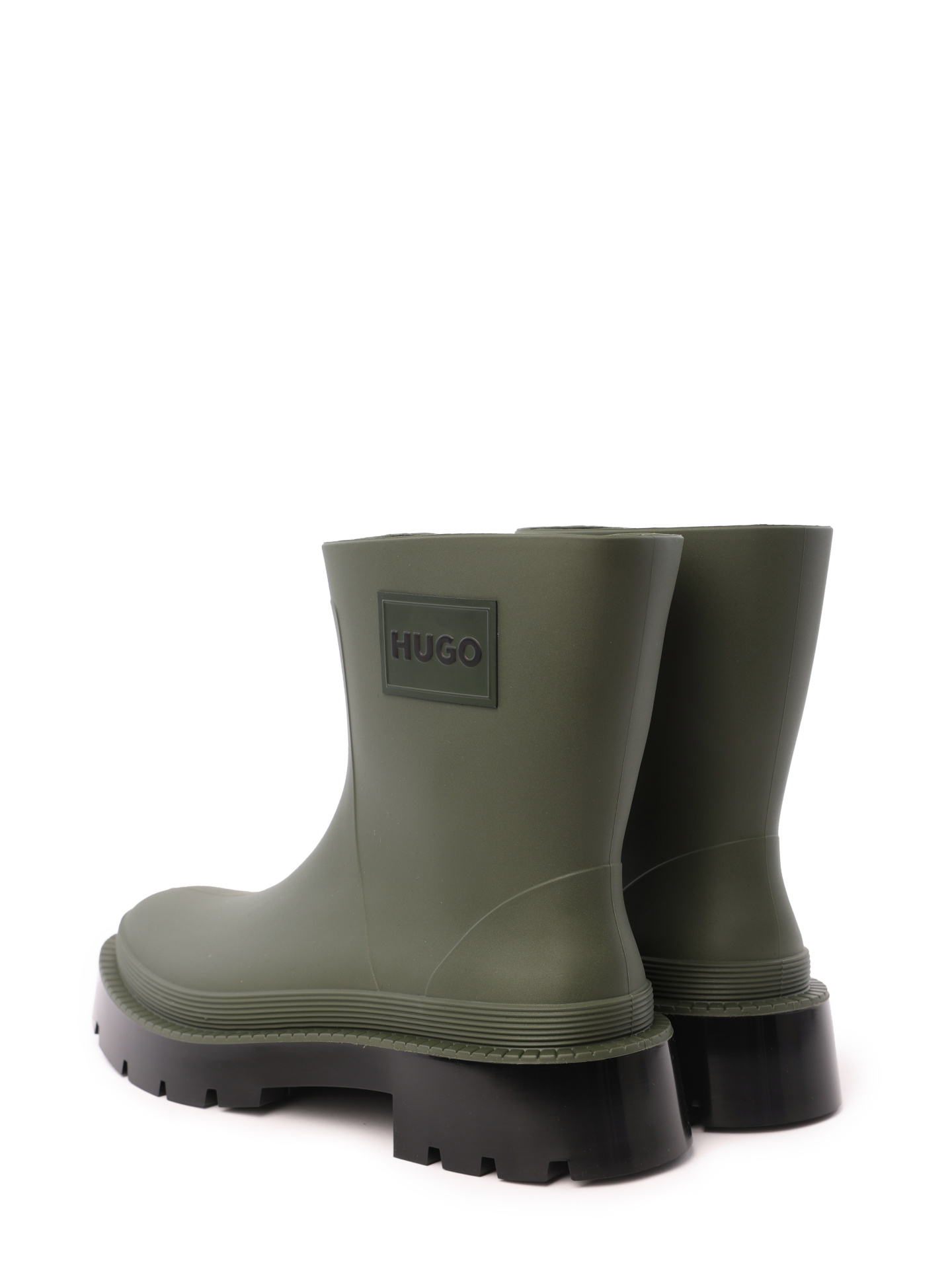 Резиновые полусапоги 50487964 305 темно-зеленые женские с логотипом — купить в интернет-магазине Verdistore