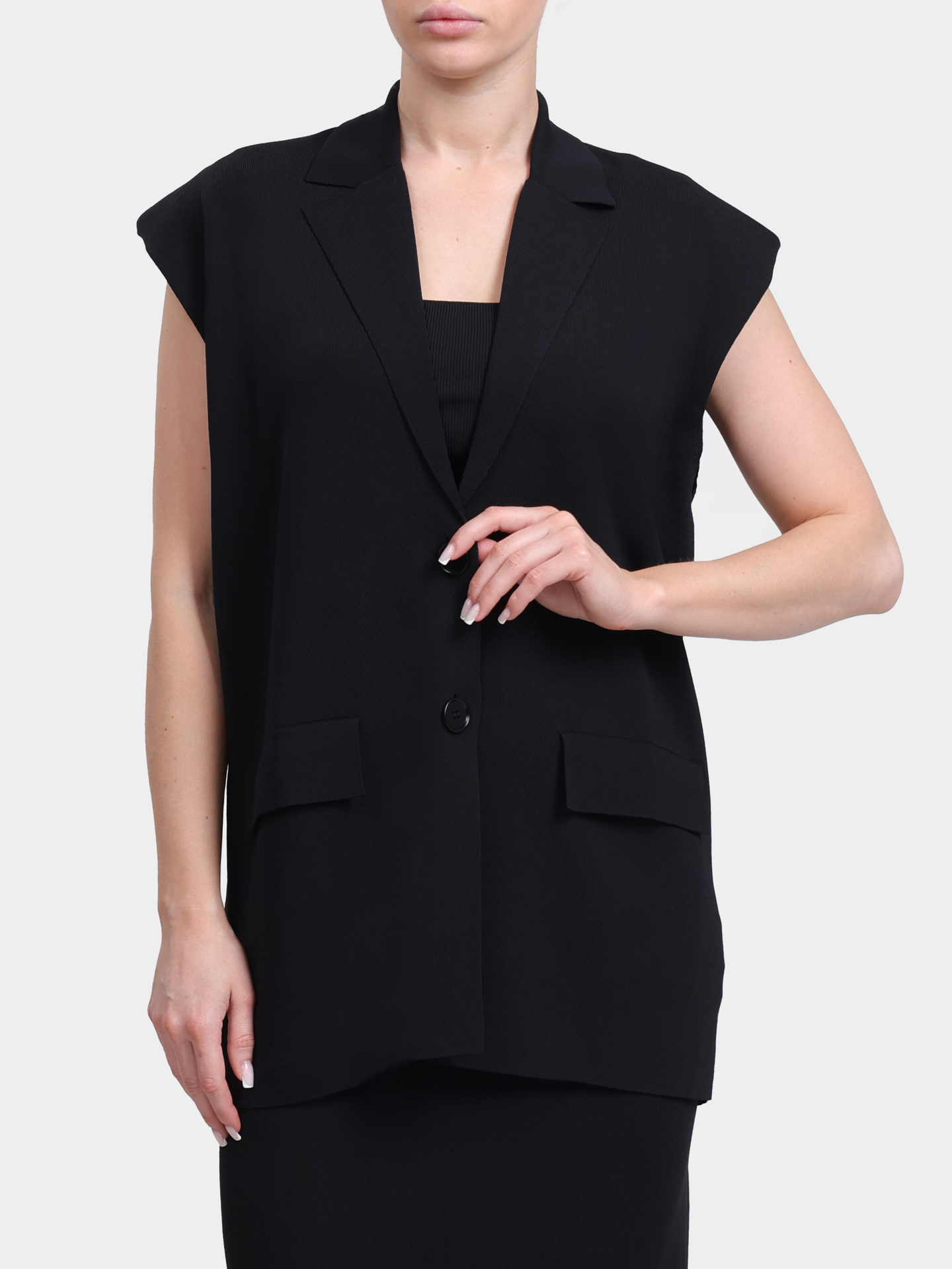 Жилет Alpha Studio AD-6262D 2002 трикотажный женский — купить в интернет-магазине Verdistore