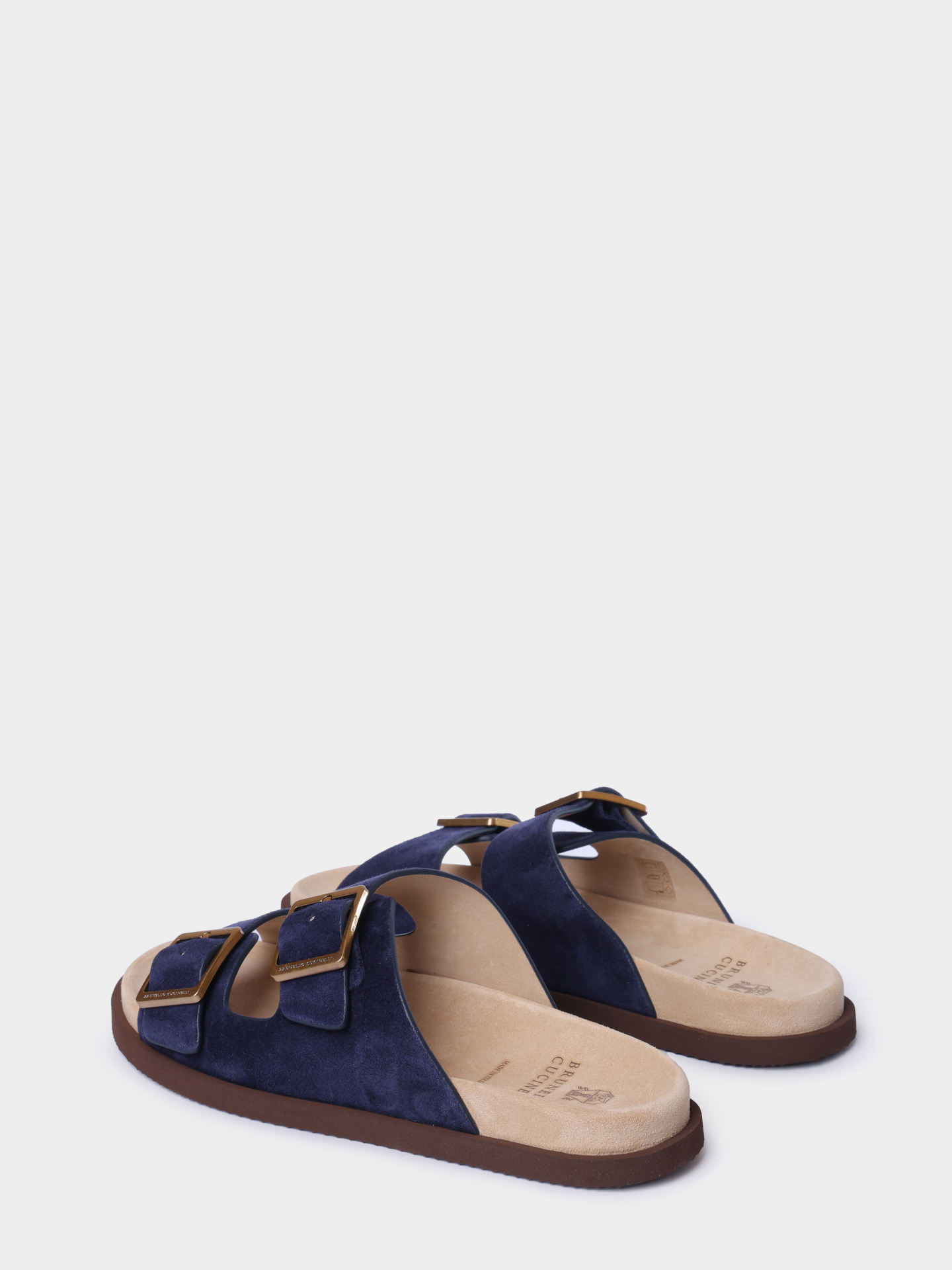 Шлепанцы Brunello Cucinelli MZUSOLY235 CDB34 замшевые мужские — купить в интернет-магазине Verdistore