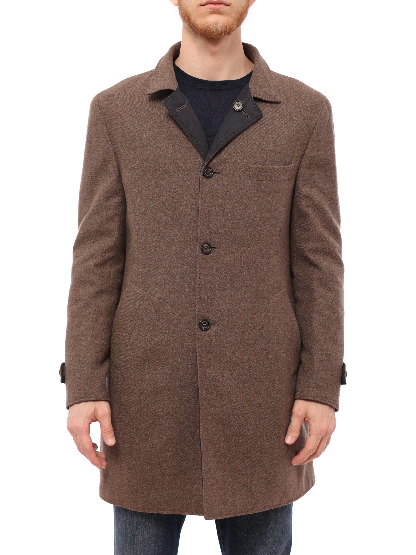 Пальто Brunello Cucinelli MR4606100 двустороннее мужское — купить в интернет-магазине Verdistore