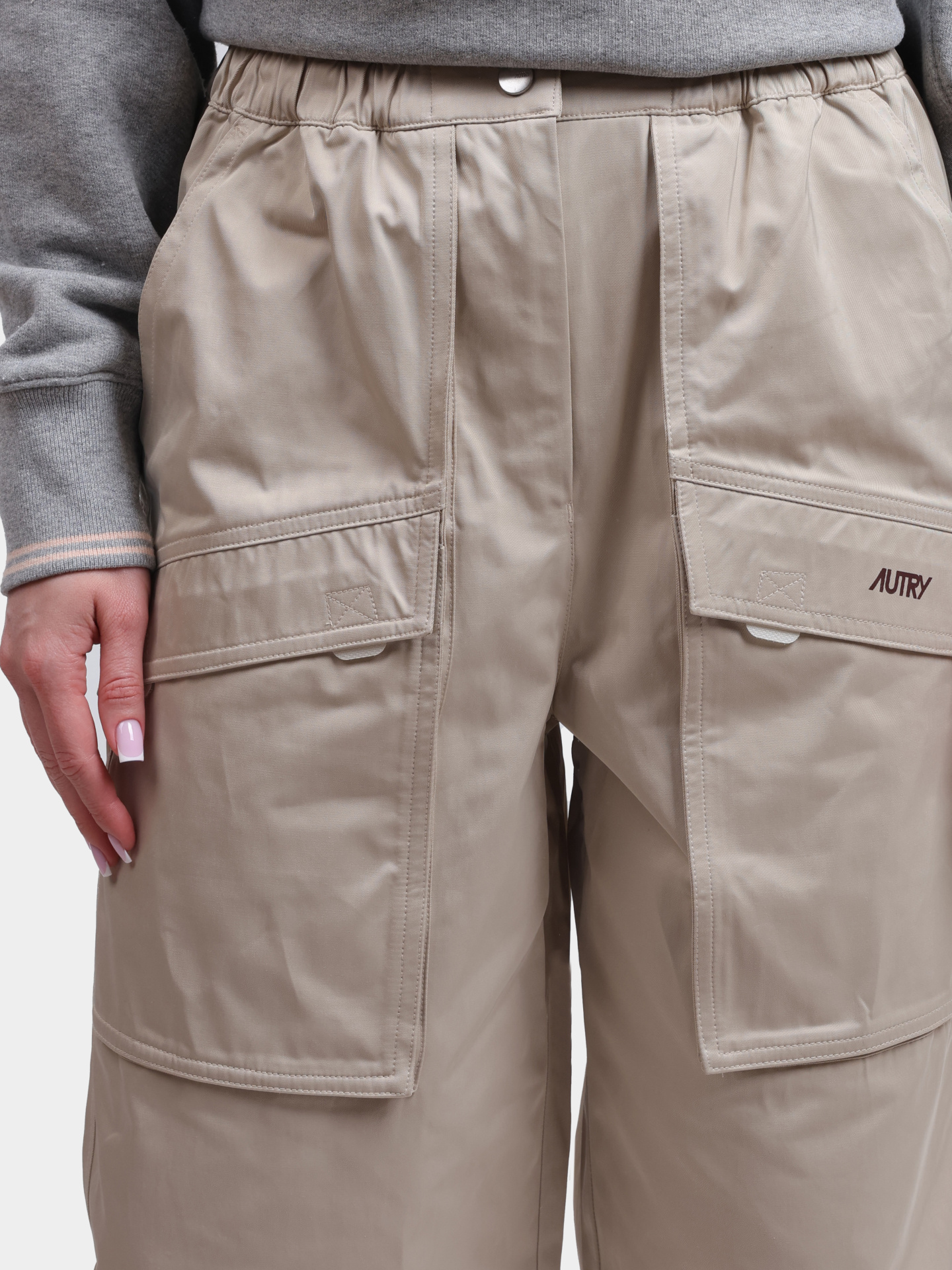 Брюки Autry PAPW - N7NP бежевые мужские с накладными карманами — купить в интернет-магазине Verdistore