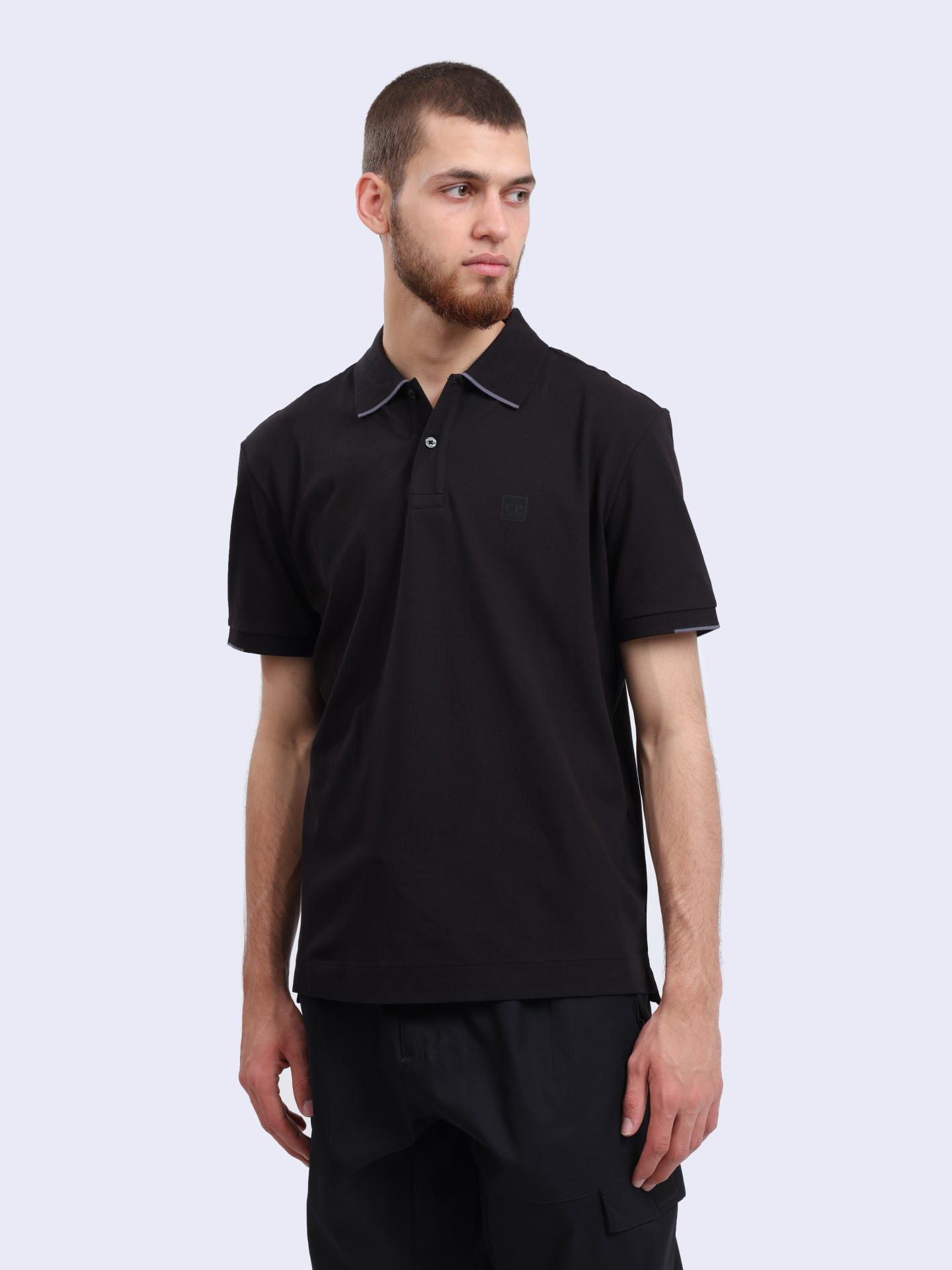 Поло C.P. Company 18CLPL001A005263W 999 черное мужское — купить в интернет-магазине Verdistore