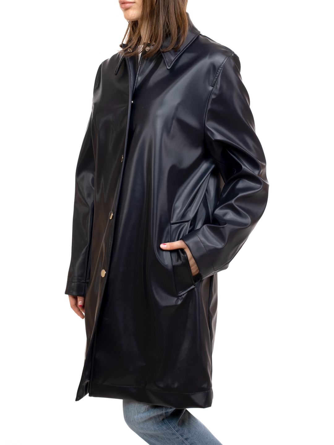 Тренч Calvin Klein K20K200559 темно-синий женский — купить в интернет-магазине Verdistore