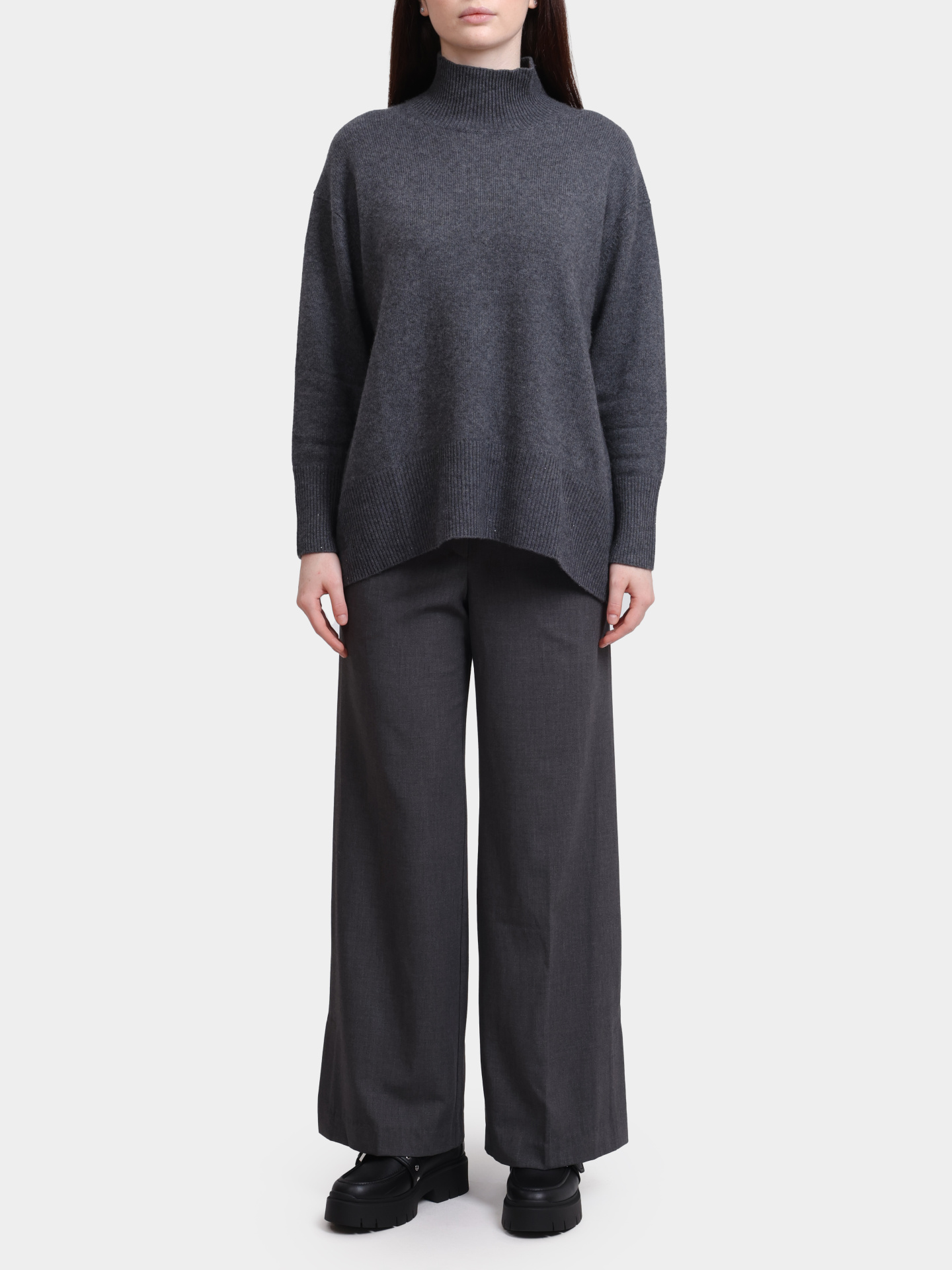 Свитер Re Vera 56W-11-1940 серый женский с пайетками — купить в интернет-магазине Verdistore