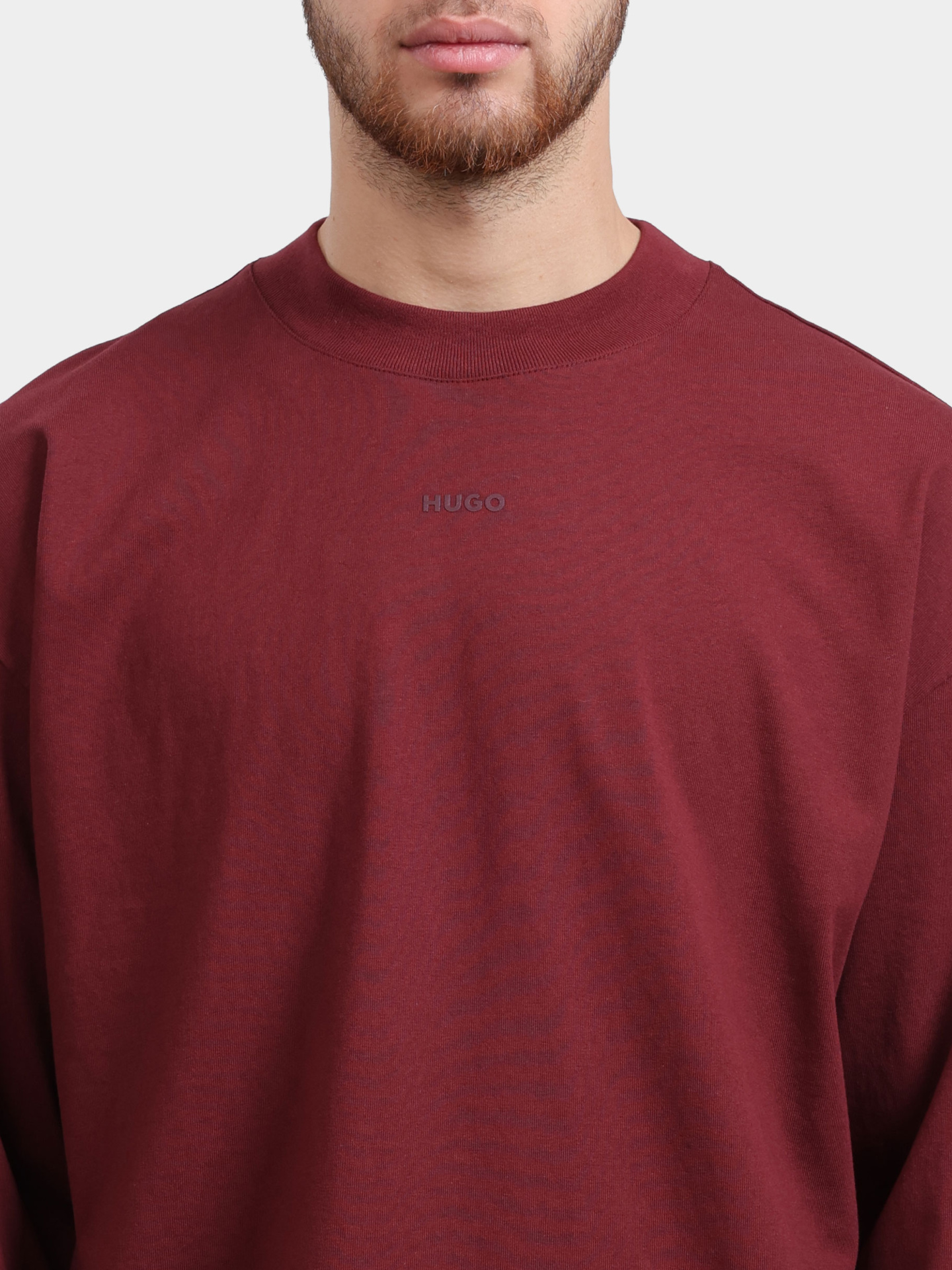 Лонгслив Hugo 50511029 602 хлопковый мужской  — купить в интернет-магазине Verdistore
