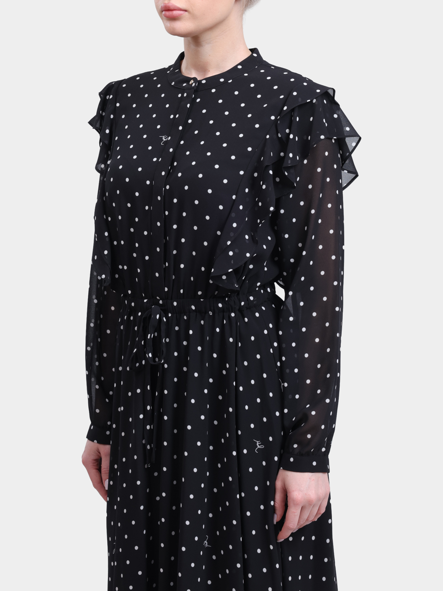 Платье Joop! 261D58Dot 30100092 00120 черное женское в горох — купить в интернет-магазине Verdistore