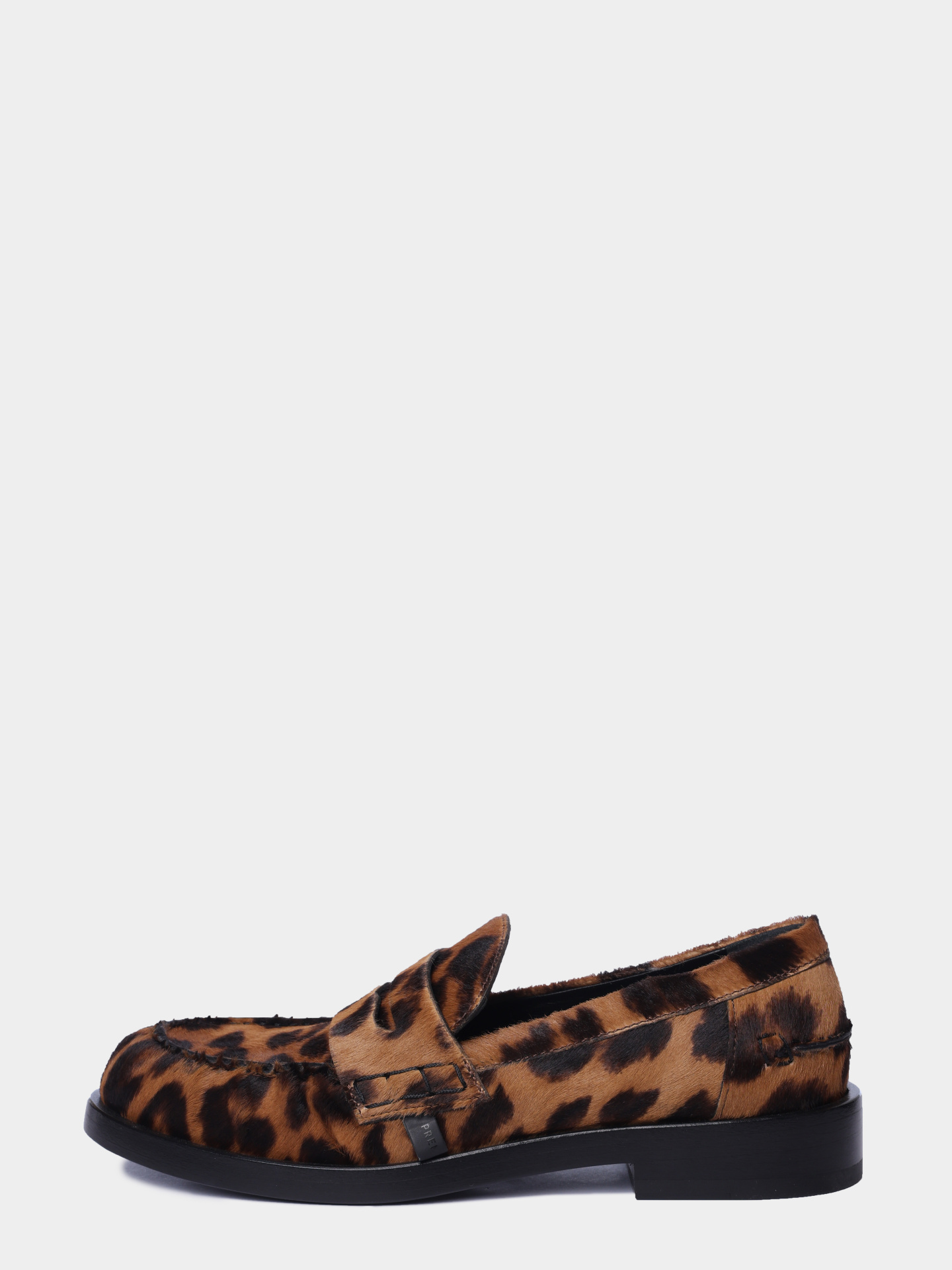 Лоферы M6851 leopardo из кожи и меха  — купить в интернет-магазине Verdistore