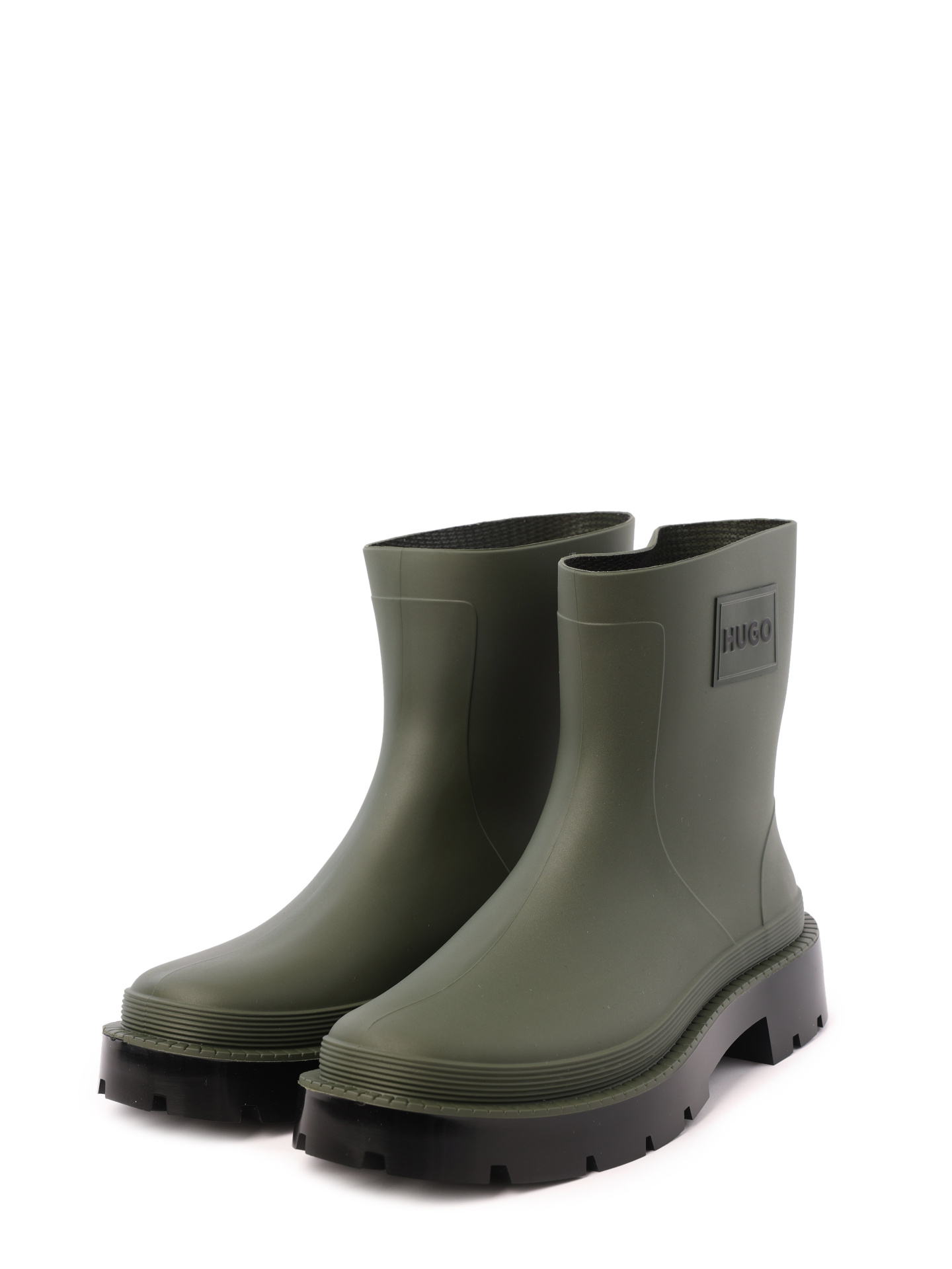 Резиновые полусапоги 50487964 305 темно-зеленые женские с логотипом — купить в интернет-магазине Verdistore