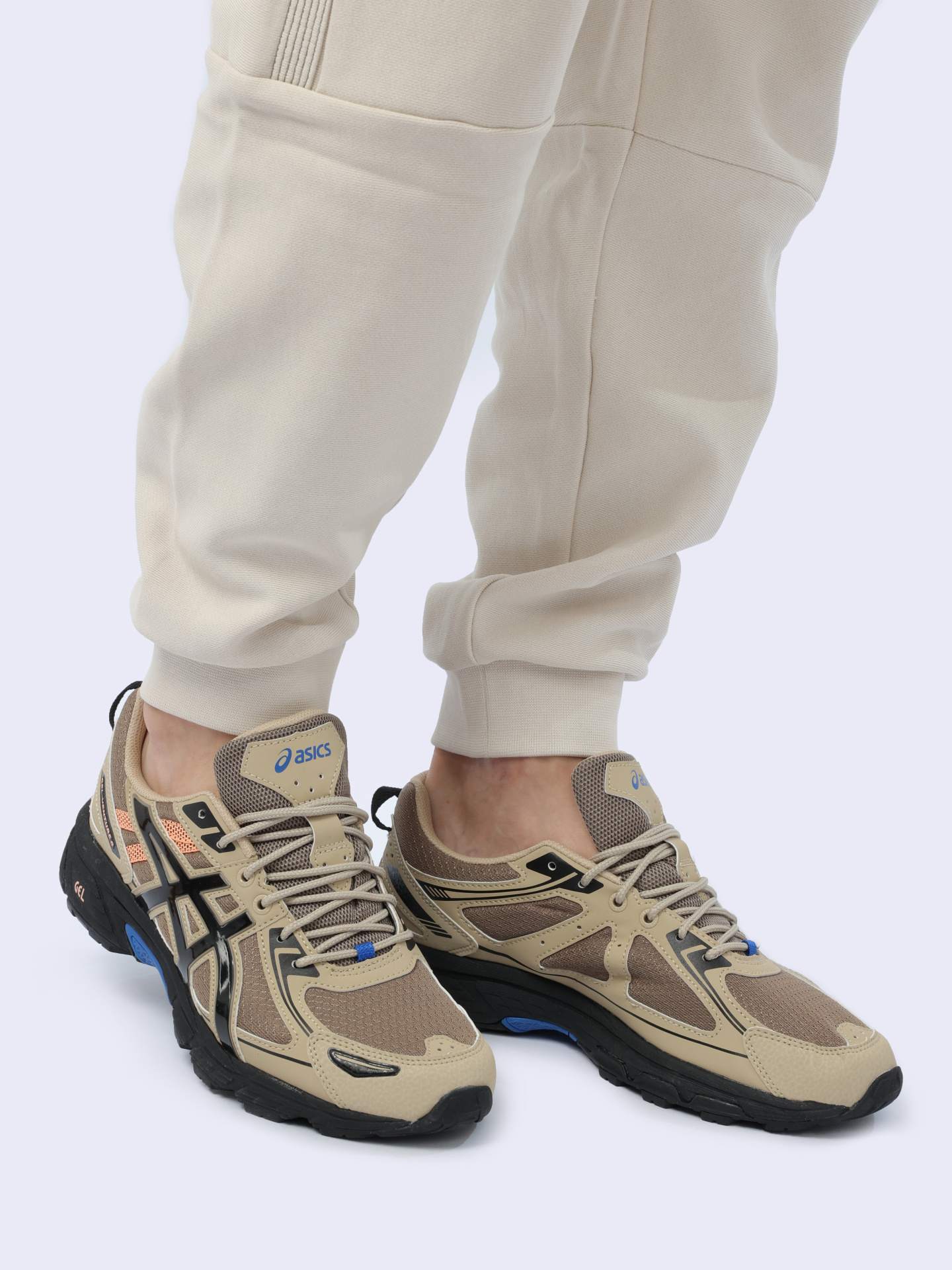 Кроссовки Asics 1203A297 200 комбинированные мужские с коричневыми вставками — купить в интернет-магазине Verdistore