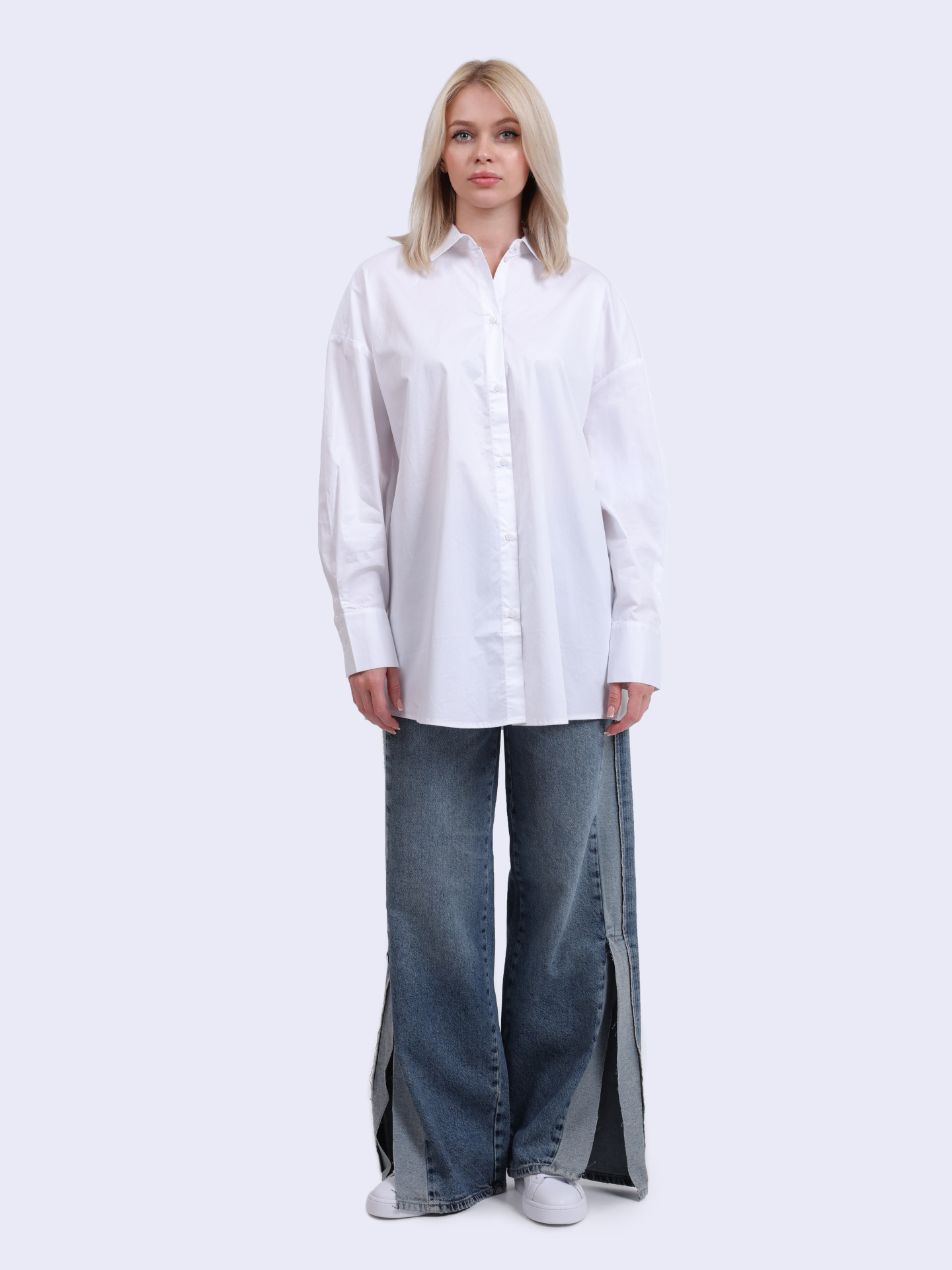 Рубашка Armani Exchange XW000455 AF12812 U0002 хлопковая женская — купить в интернет-магазине Verdistore
