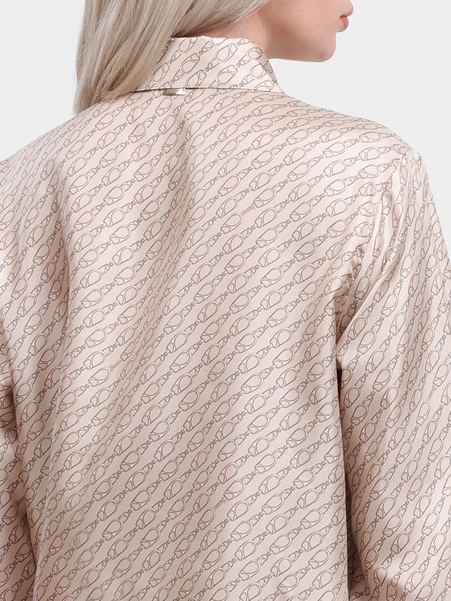 Блуза Herno CM000021D 16009P 2157 шелковая женская с принтом — купить в интернет-магазине Verdistore