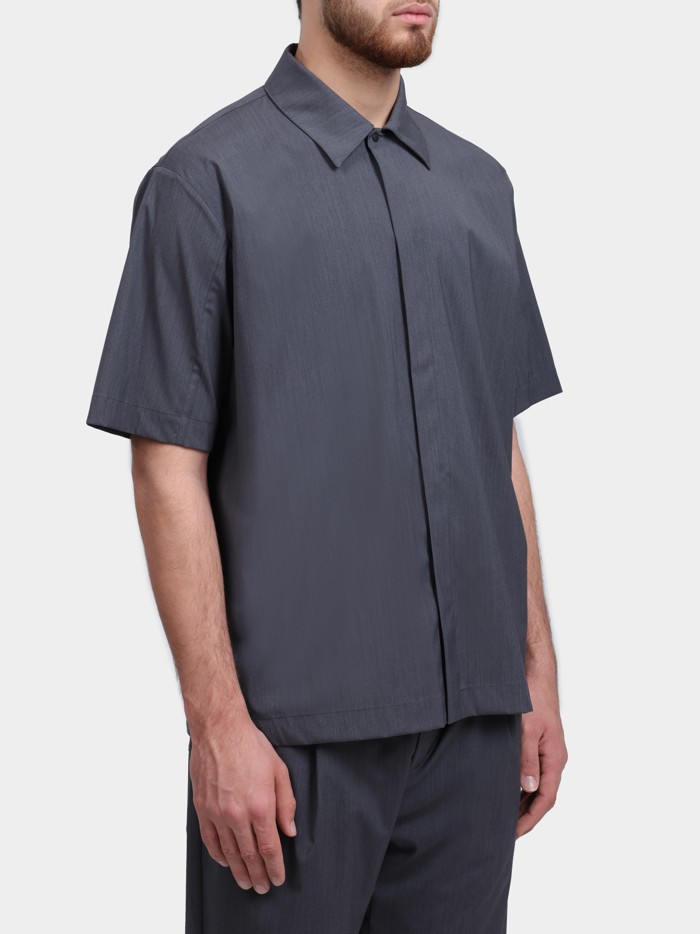 Рубашка Herno CM000024U 33484 9487 серая мужская — купить в интернет-магазине Verdistore