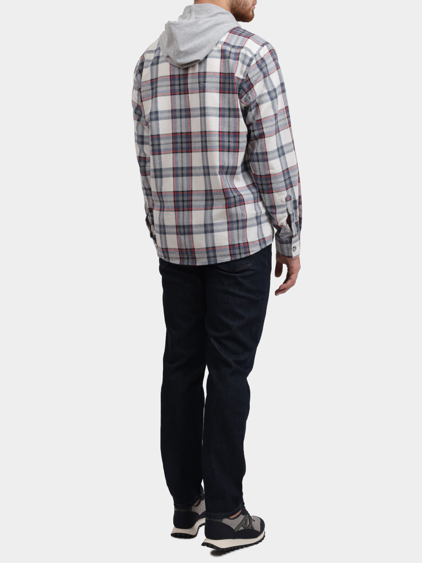 Рубашка Pantamo 4317-304-122 A-04 клетчатая мужская с капюшоном — купить в интернет-магазине Verdistore