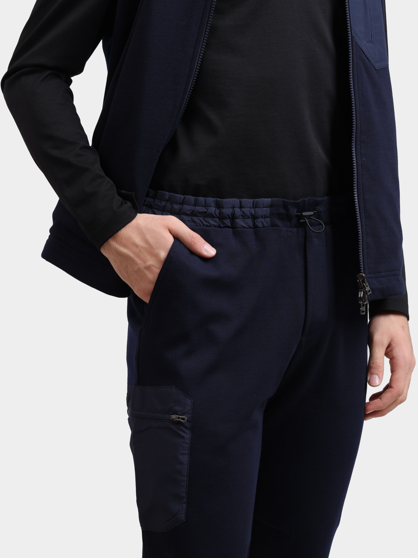 Брюки спортивные Sease PT056TJ073 B13 темно-синие мужские зауженного кроя — купить в интернет-магазине Verdistore