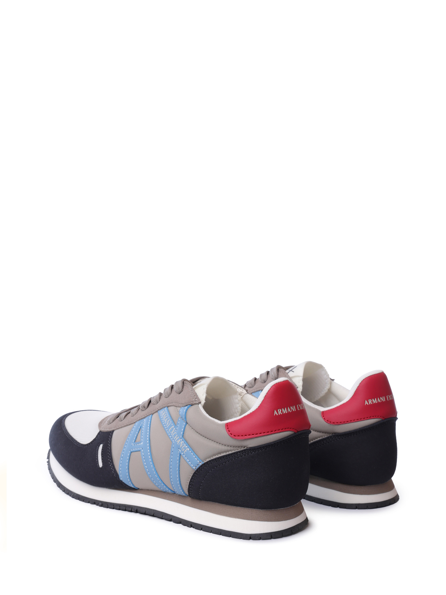 Кроссовки Armani Exchange XUX017 XCC68 U645 комбинированные мужские с логотипом — купить в интернет-магазине Verdistore