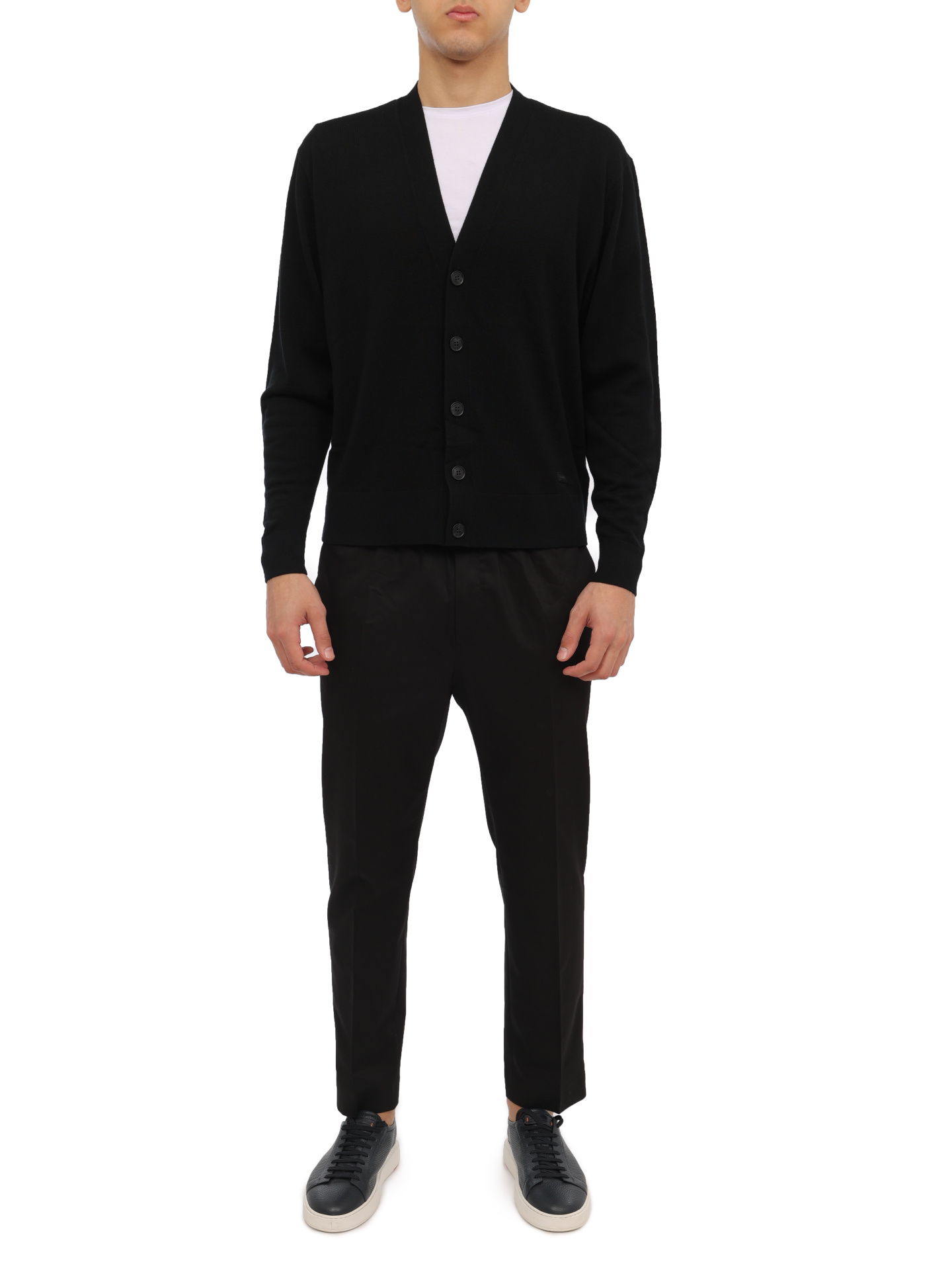 Кардиган Calvin Klein K10K112260 черный мужской — купить в интернет-магазине Verdistore
