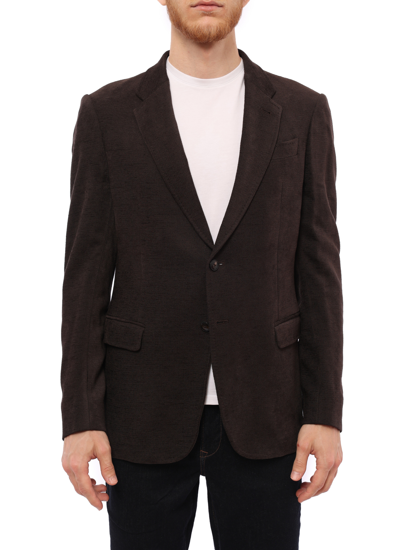 Пиджак Armani Collezioni MCGRA0/MCF10 коричневый мужской — купить в интернет-магазине Verdistore