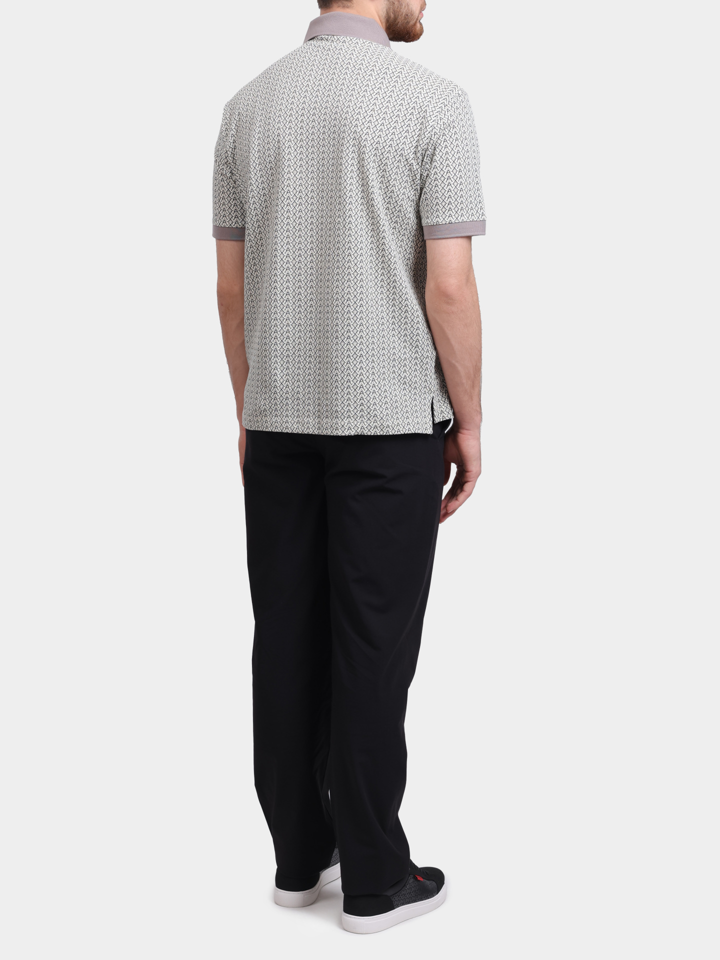 Поло Armani Exchange XM002015 AF10366 F0143 хлопковое мужское с принтом — купить в интернет-магазине Verdistore
