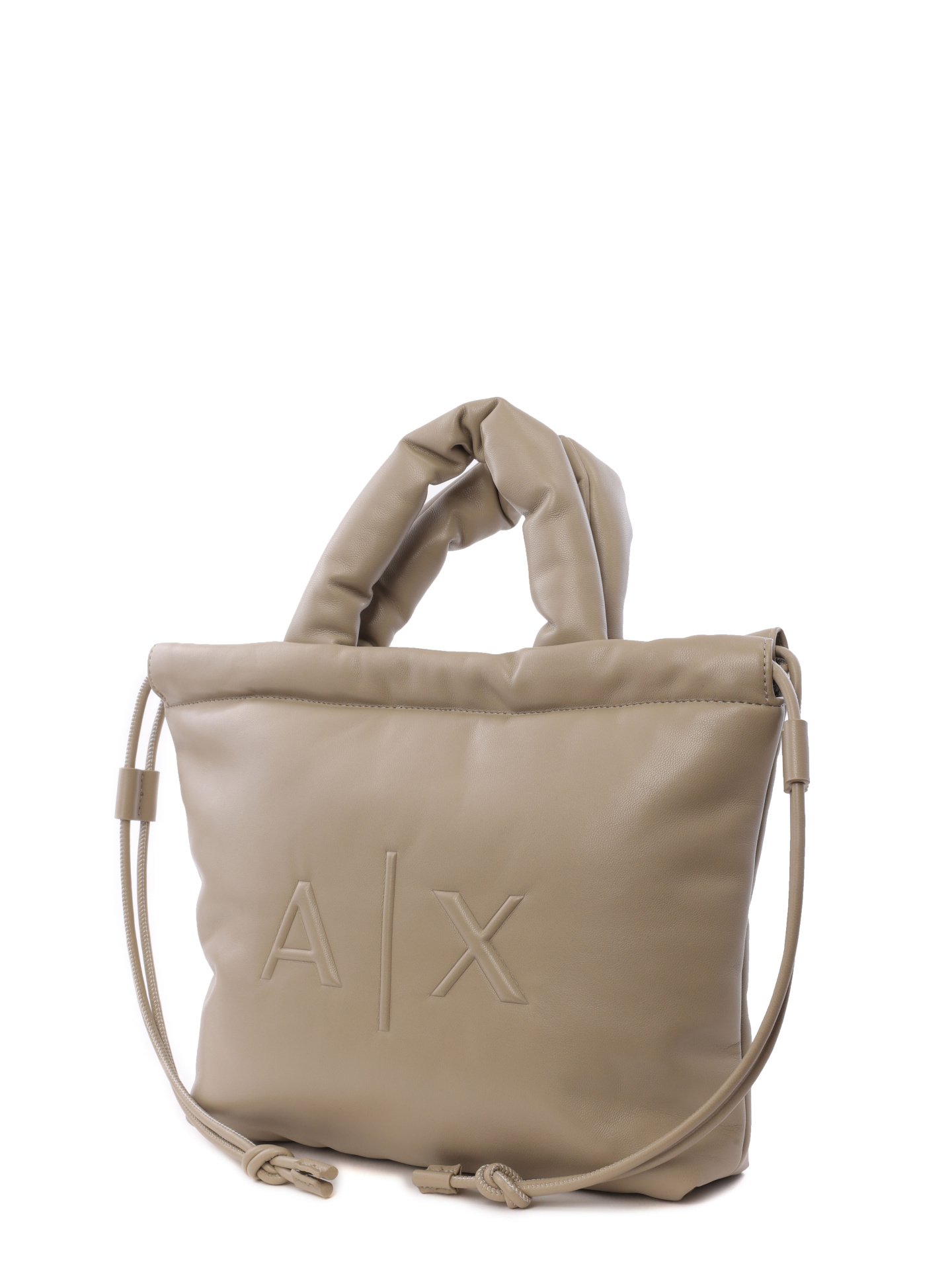 Сумка Armani Exchange 942938 3F736 09752 бежевая женская с логотипом — купить в интернет-магазине Verdistore