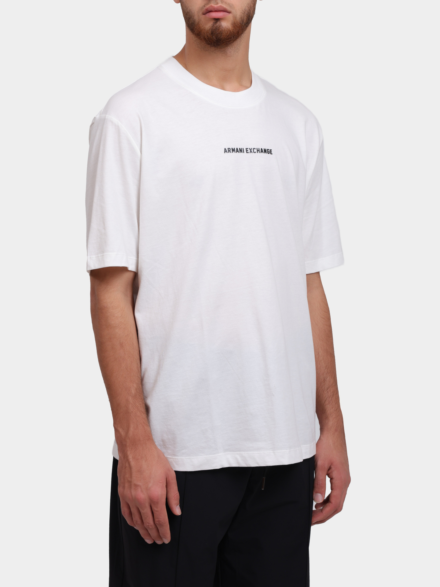 Футболка Armani Exchange XM000588 AF12308 U0009 хлопковая мужская с логотипом — купить в интернет-магазине Verdistore