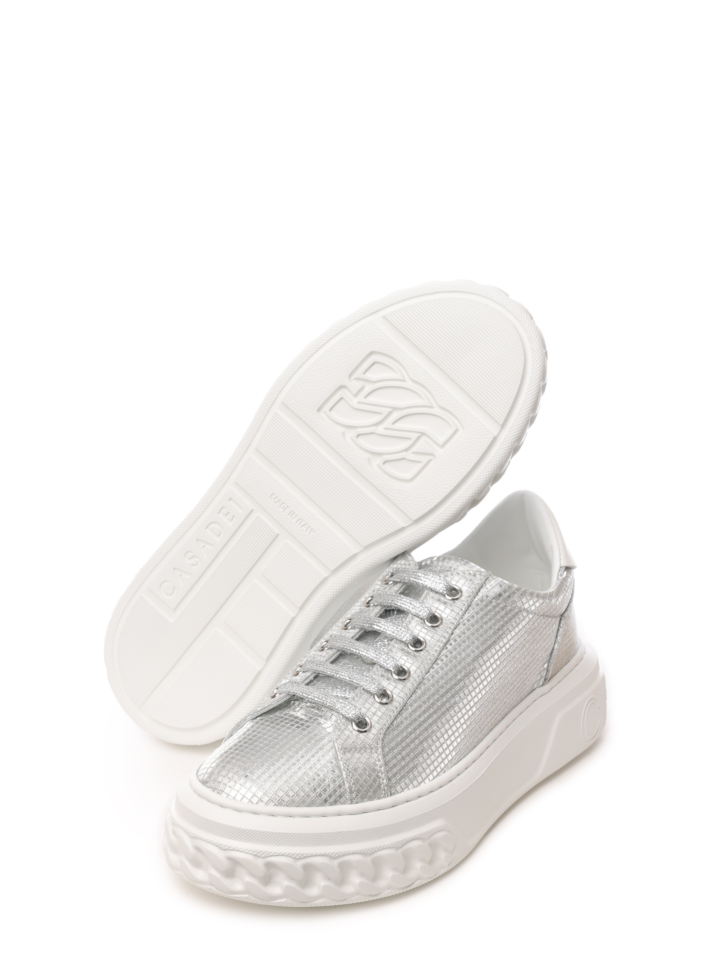 Кеды Casadei 2X001X0201C2350A005 серебристые женские — купить в интернет-магазине Verdistore