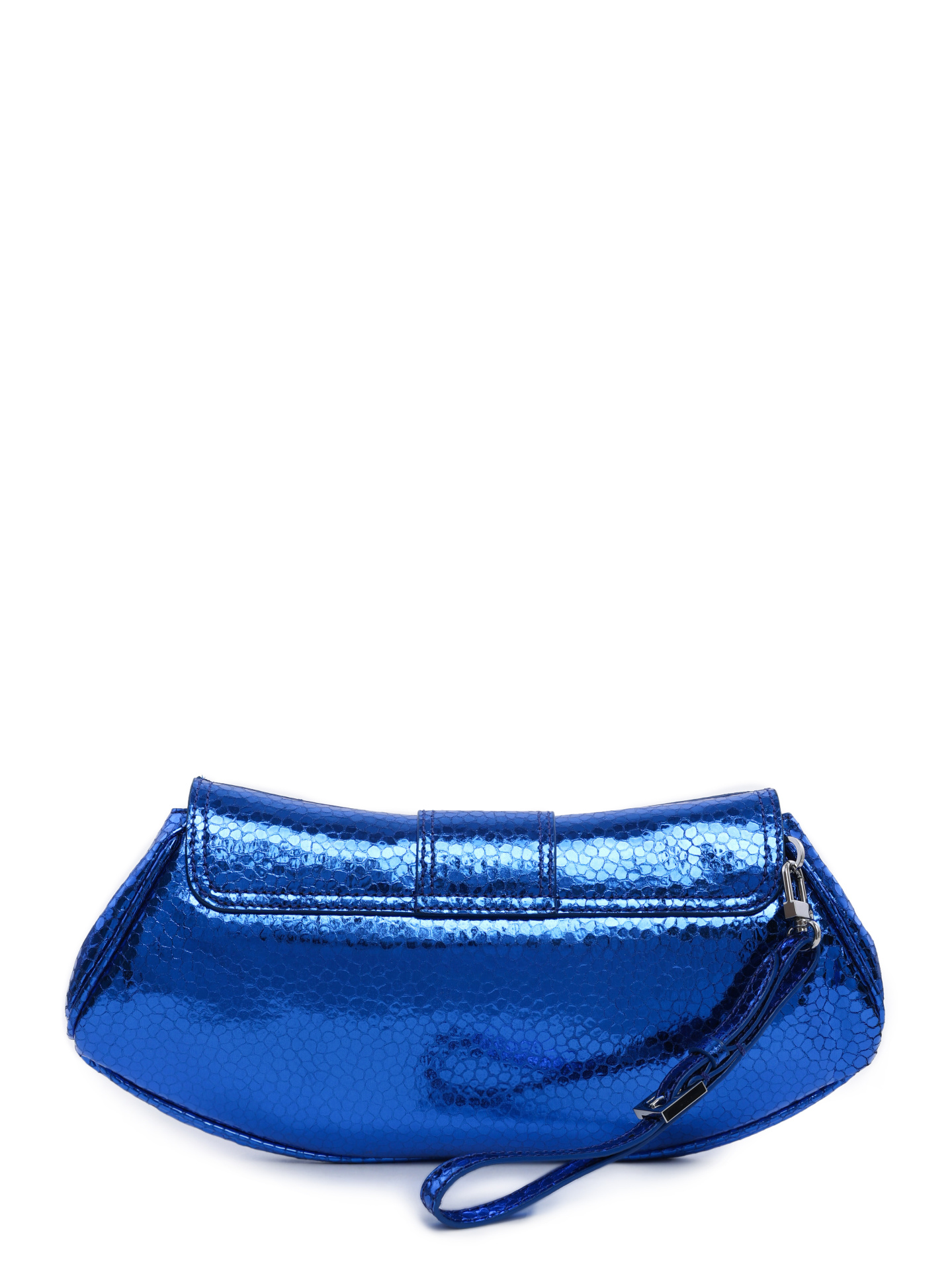 Сумка By Far 23CRGLAUBUFLGMED синяя женская из кожи — купить в интернет-магазине Verdistore