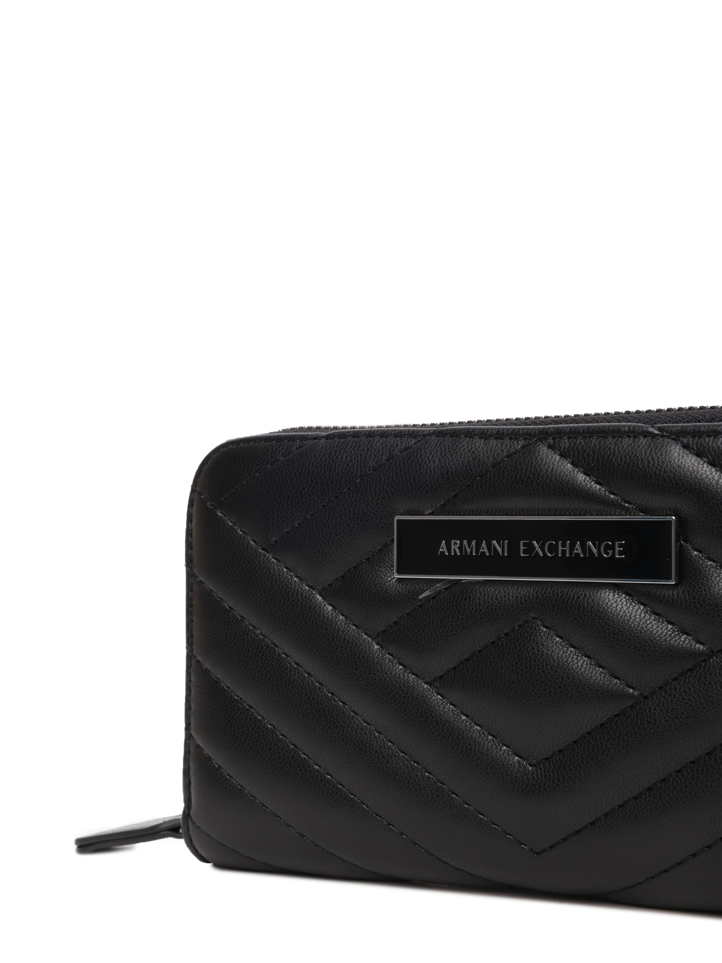 Кошелек Armani Exchange 948068 4R742 00020 черный женский стеганый — купить в интернет-магазине Verdistore