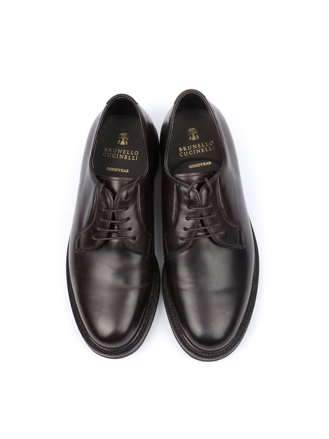 Дерби Brunello Cucinelli MZUREAE971 кожаные мужские — купить в интернет-магазине Verdistore