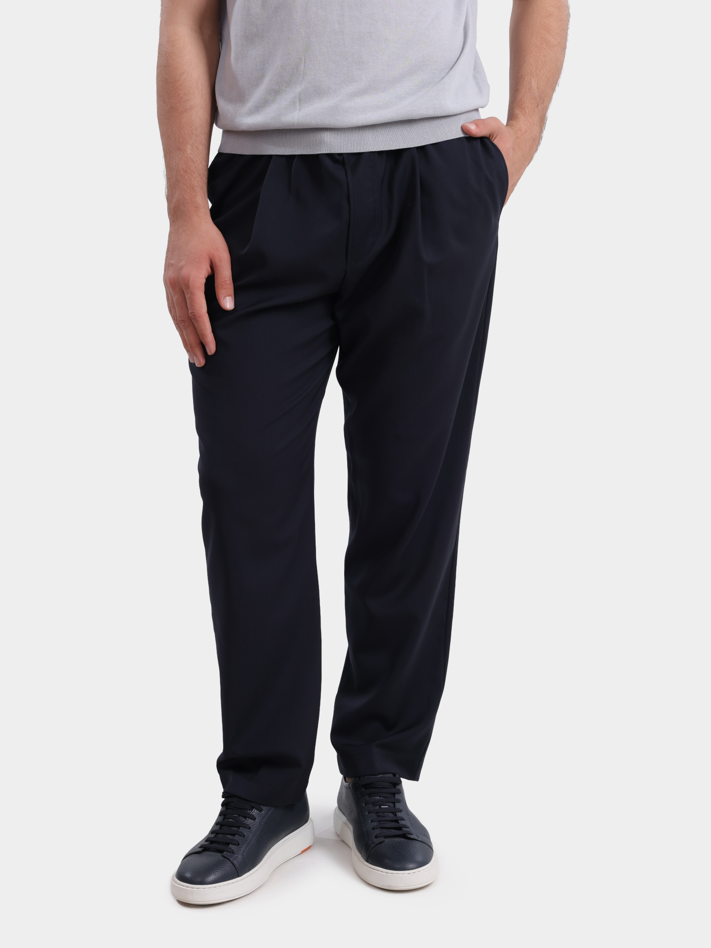 Брюки Jacob Cohen JUM PT017 001 T870A RW Y99 темно-синие мужские из шерсти — купить в интернет-магазине Verdistore
