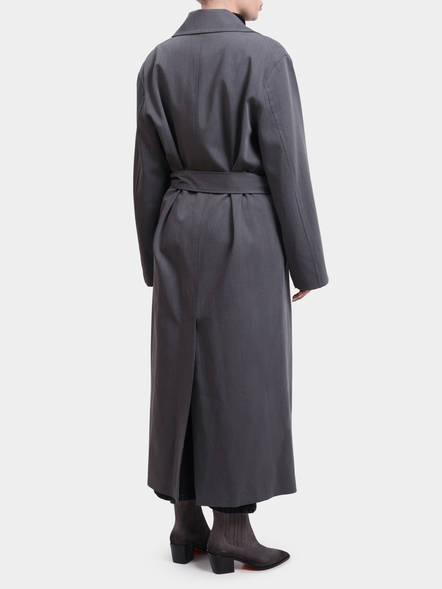 Тренч Alpha Studio AD-4668N 2004 серый женский с поясом — купить в интернет-магазине Verdistore