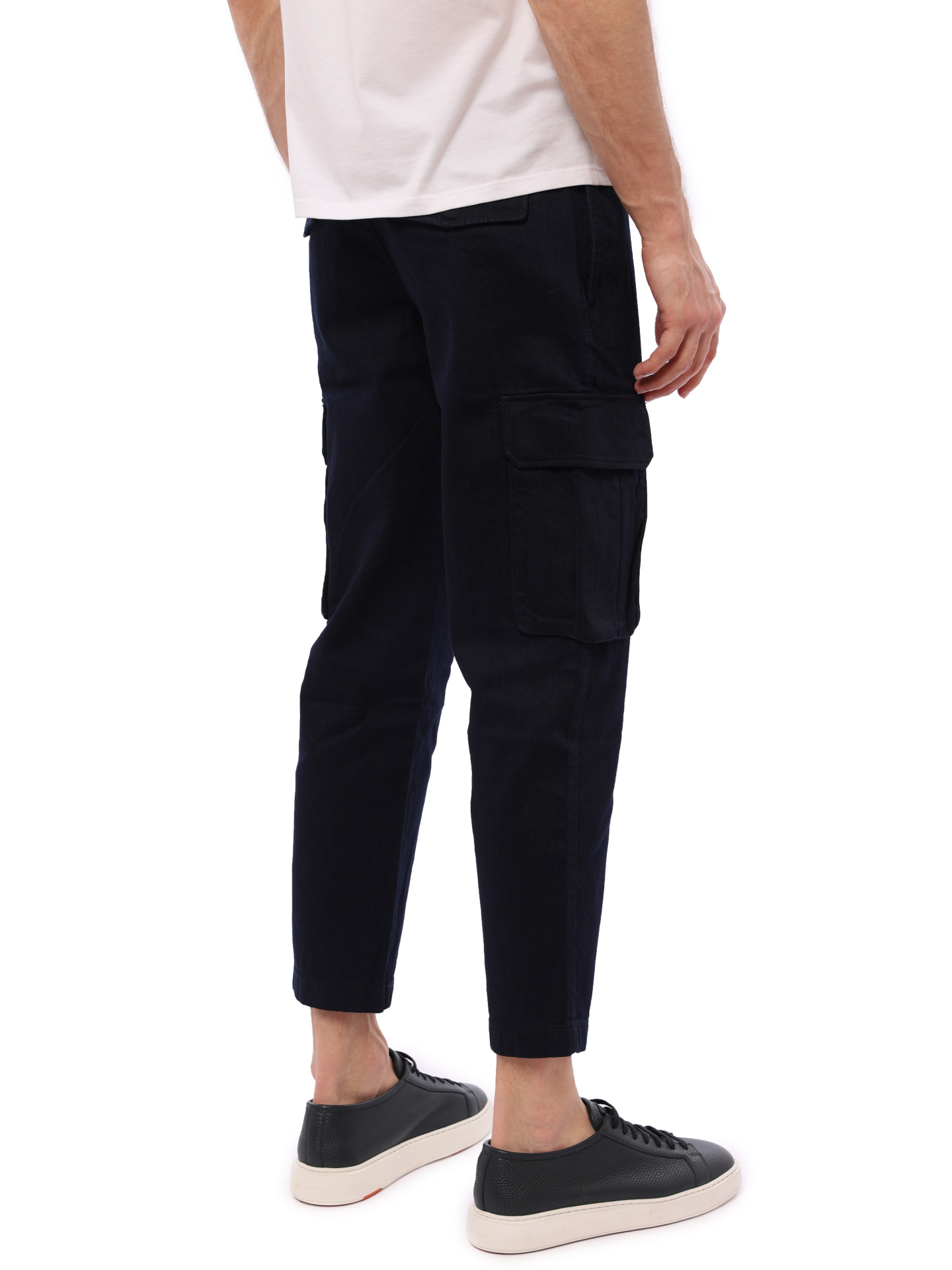 Брюки-карго Armani Exchange 3KZPL6 ZDA8Z 1500 темно-синие мужские из хлопка — купить в интернет-магазине Verdistore