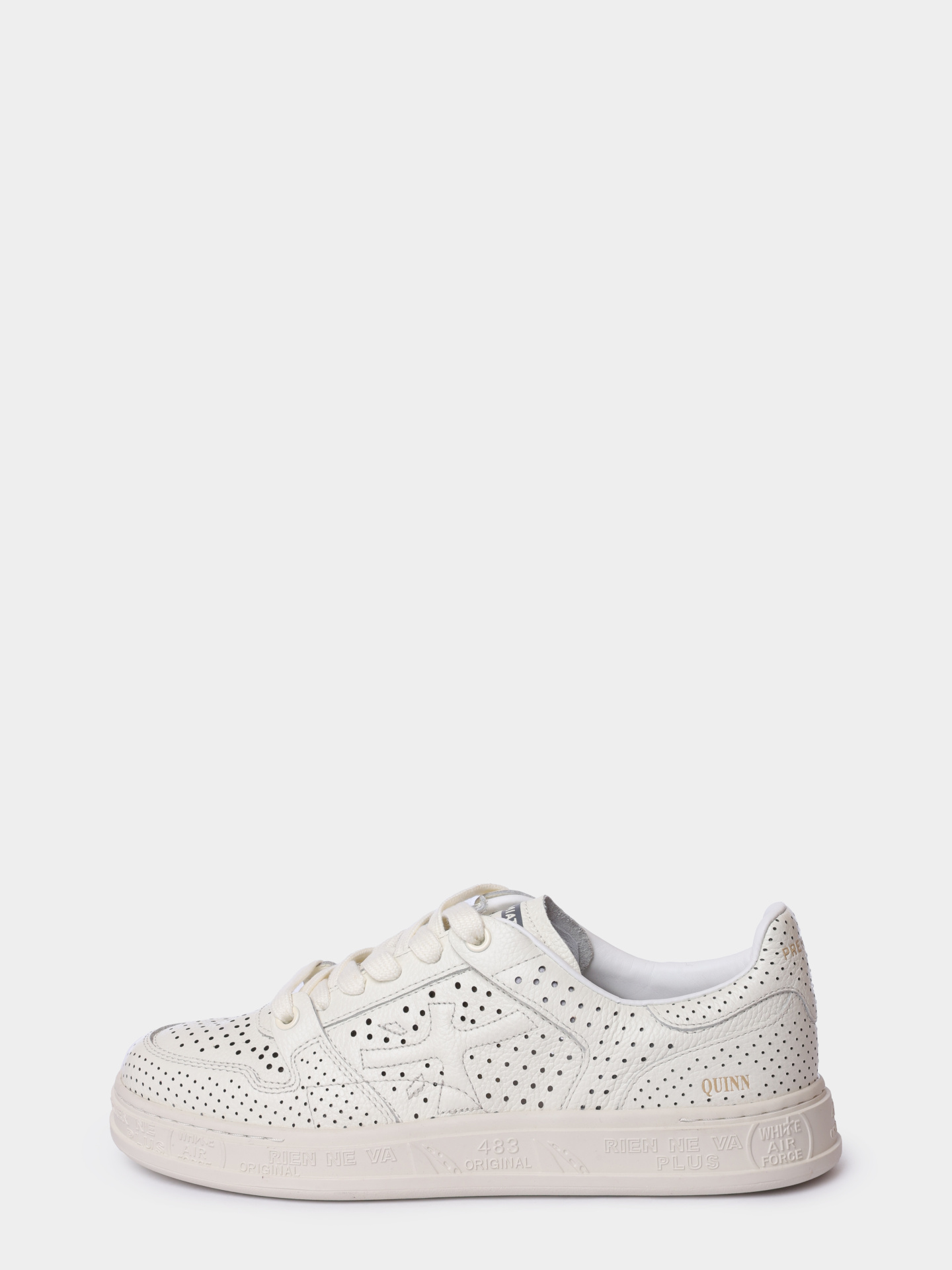 Кеды Premiata Sport QUINND VAR 8251 белые женские с перфорацией — купить в интернет-магазине Verdistore