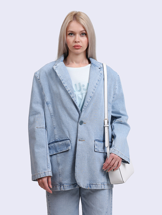 Жакет Liu-Jo UA5210 D4854 78840 джинсовый женский — купить в интернет-магазине Verdistore