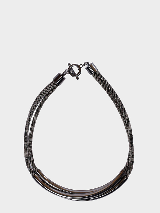 Колье Peserico E35495C0 CC726 975 серебристое женское — купить в интернет-магазине Verdistore