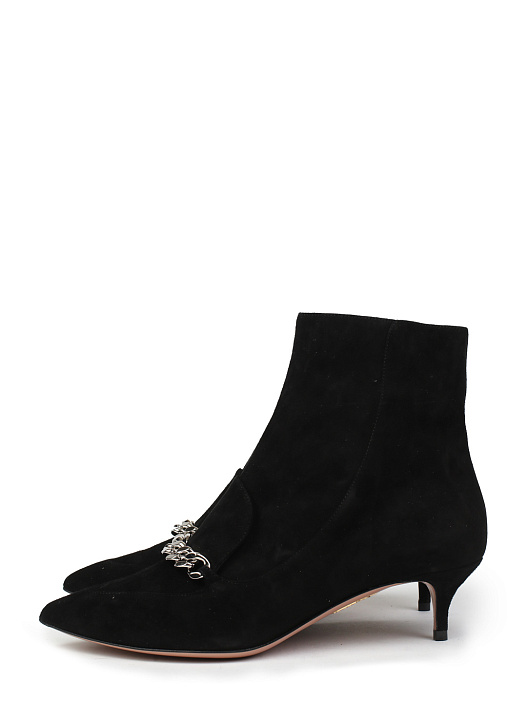 Ботильоны Aquazzura EDIMIDB0 черные женские замшевые — купить в интернет-магазине Verdistore