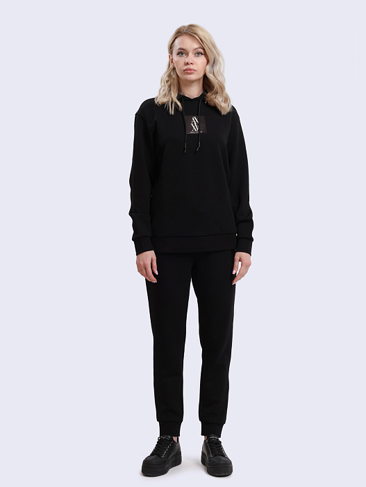 Брюки спортивные Armani Exchange 6DYP79 YJEGZ 1200 черные женские  — купить в интернет-магазине Verdistore