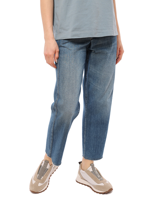 Джинсы Brunello Cucinelli M0H72P5287 широкие женские — купить в интернет-магазине Verdistore