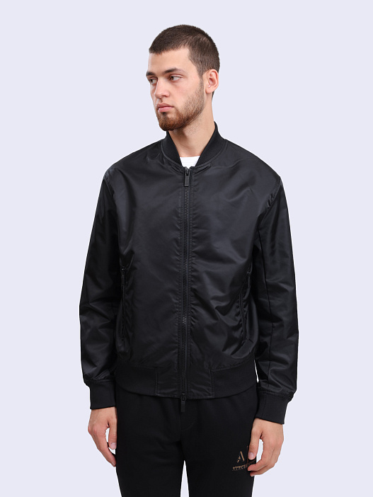 Бомбер XM000195 AF12011 UC001 черная мужская — купить в интернет-магазине Verdistore