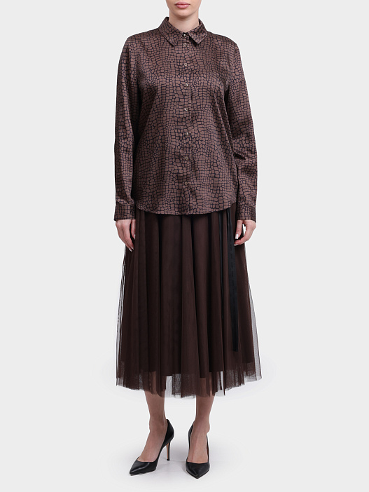 Блузка 58 254B58Bliss2 10018248 240 светло-коричневая женская — купить в интернет-магазине Verdistore