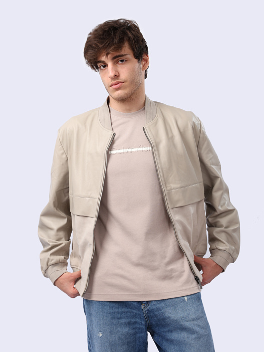 Куртка Calvin Klein K10K112813 кожаная мужская — купить в интернет-магазине Verdistore