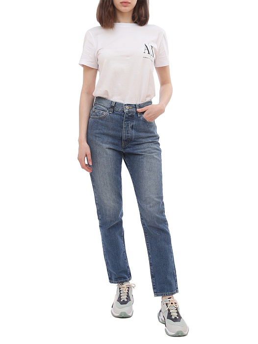 Джинсы Armani Exchange 6HYJ51 светло-синие женские — купить в интернет-магазине Verdistore