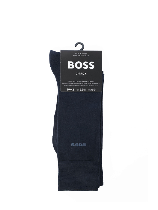 Носки Boss 50491196 401 темно-синие мужские из вискозы — купить в интернет-магазине Verdistore