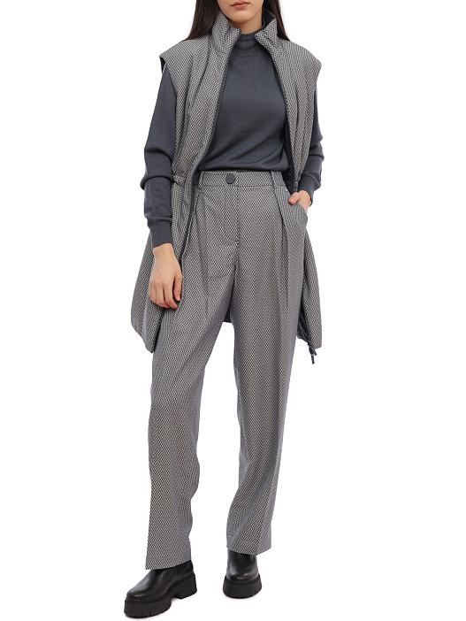 Брюки Armani Exchange 6RYP22 YN6MZ 25ES серые женские в клетку — купить в интернет-магазине Verdistore