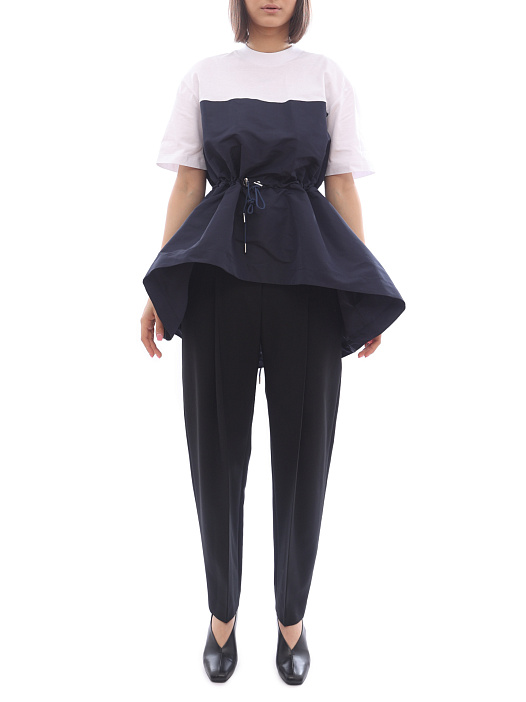 Футболка Alexander McQueen 686875-QLAAA 0903 асимметричная женская — купить в интернет-магазине Verdistore