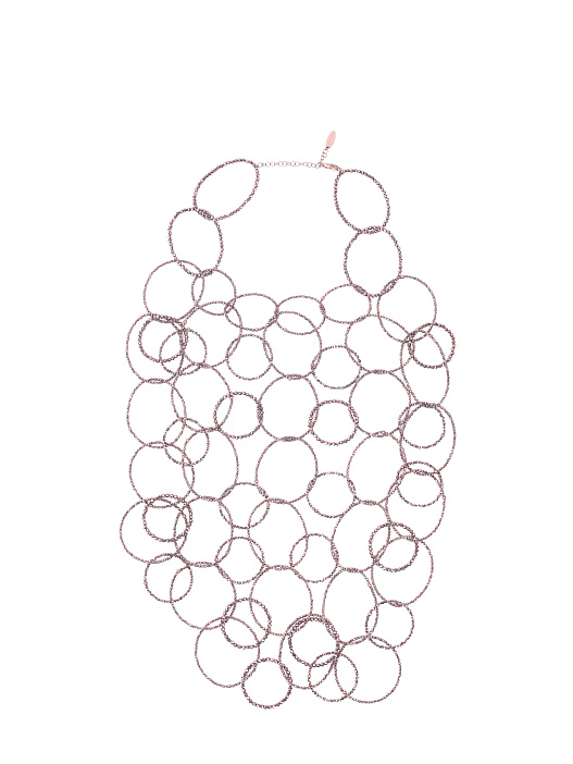 Колье Brunello Cucinelli MCOW9LB40 CEMB коричневое женское — купить в интернет-магазине Verdistore