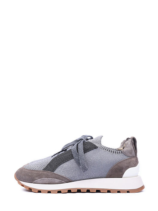 Кроссовки Brunello Cucinelli MZ34G2069 CP727 комбинированные женские — купить в интернет-магазине Verdistore