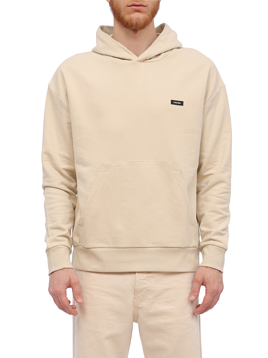 Худи Calvin Klein K10K110606 бежевое мужское из хлопка — купить в интернет-магазине Verdistore