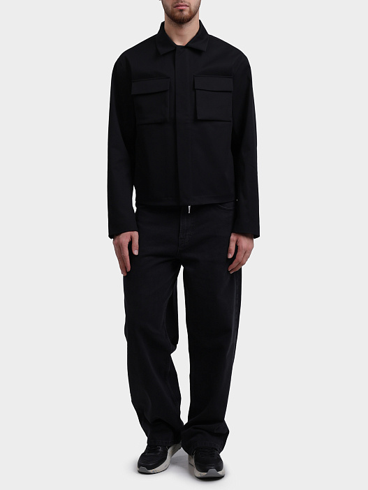 Куртка-рубашка Calvin Klein K10K113012 BEH черная мужская — купить в интернет-магазине Verdistore