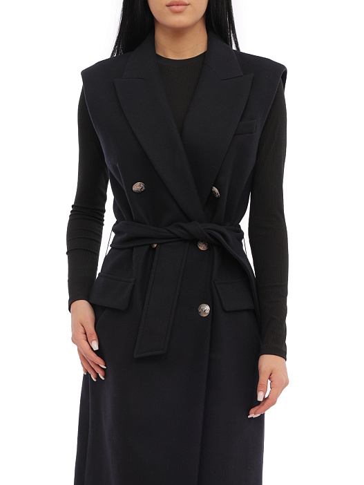 Жилет Barbara Bui P7107 двубортный женский с поясом — купить в интернет-магазине Verdistore