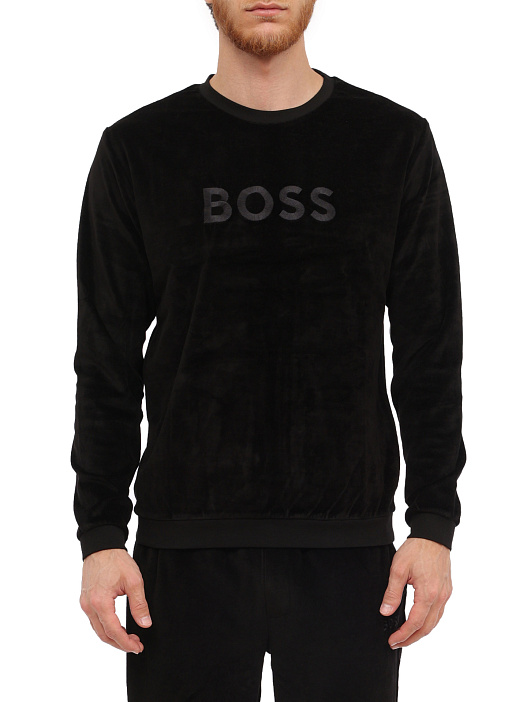 Свитшот Boss 50485863 003 велюровый мужской — купить в интернет-магазине Verdistore